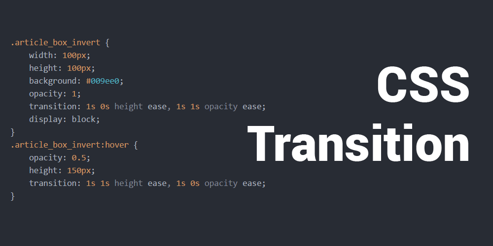 CSS Transition Teaser