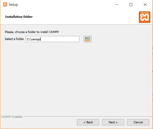 XAMPP Installation - Pfad