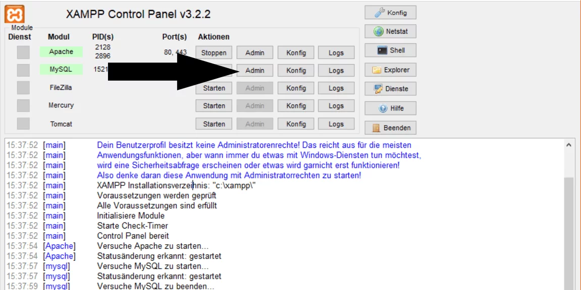 MySQL Admin