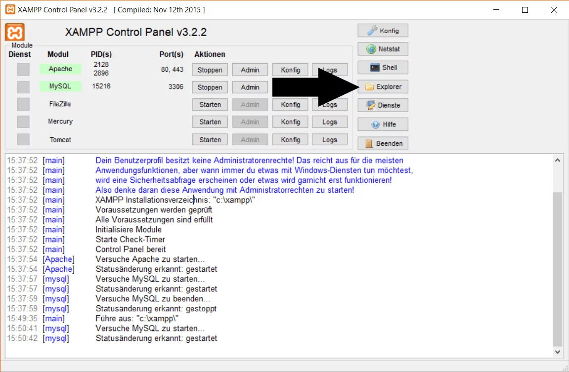 XAMPP Explorer