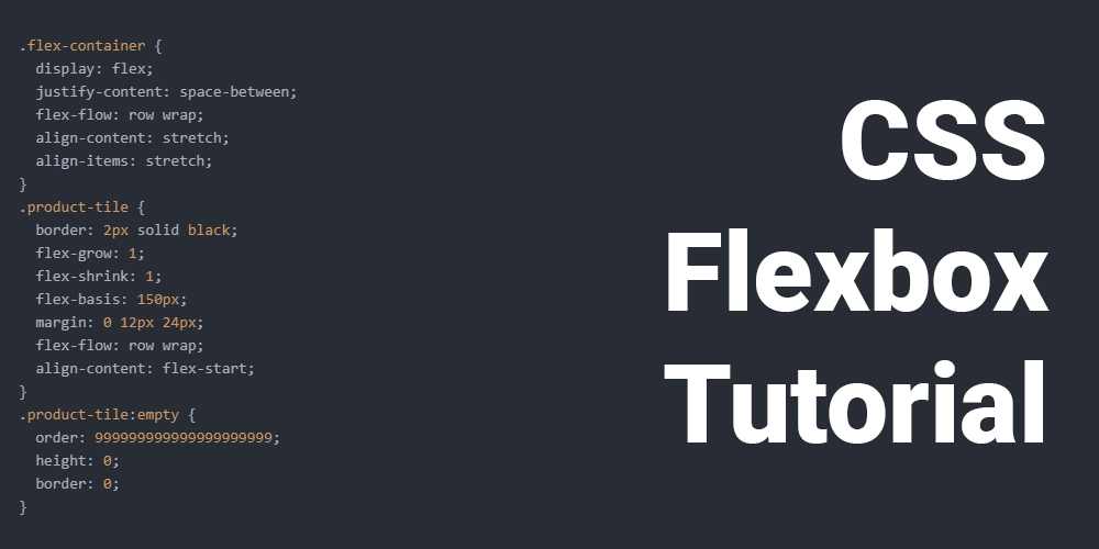 css flexbox tutorial teaser mit code