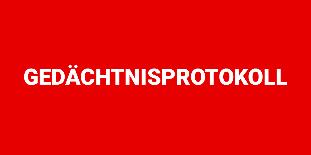 Vodafone Kommunikation – Gedächtnisprotokoll